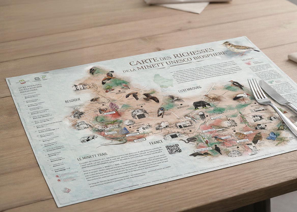 Minett Unesco Biosphere – Carte des richesses